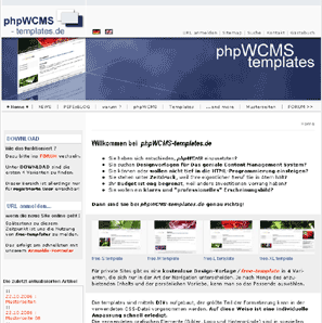 Cheap phpWCMS Personal Web Hosting Example